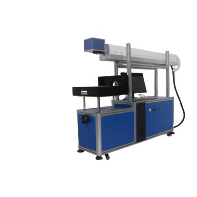  CO2 galvo laser marking machine for fabric textile leather jeans